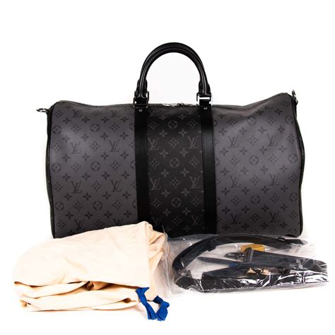 louis vuitton black duffel|Louis Vuitton keepall 50.